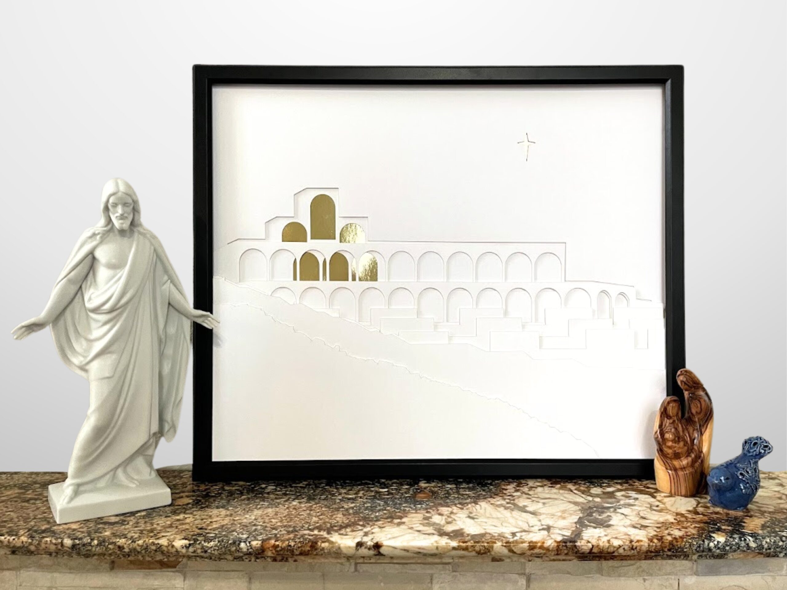 20 X24 Large Temple Art House Of The Lord Temple Art   20x24 Jerusalem Center Scaled 